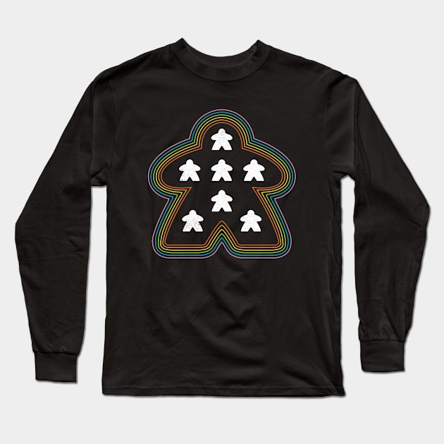 Meeple Colors Long Sleeve T-Shirt by logozaste